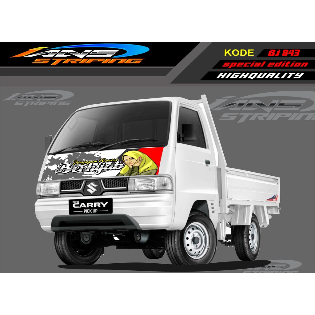 STICKER VARIASI KAP MOBIL CARRY/ STIKER KABIN DEPAN MOBIL CARRY PICK UP / STICKER TERBARU