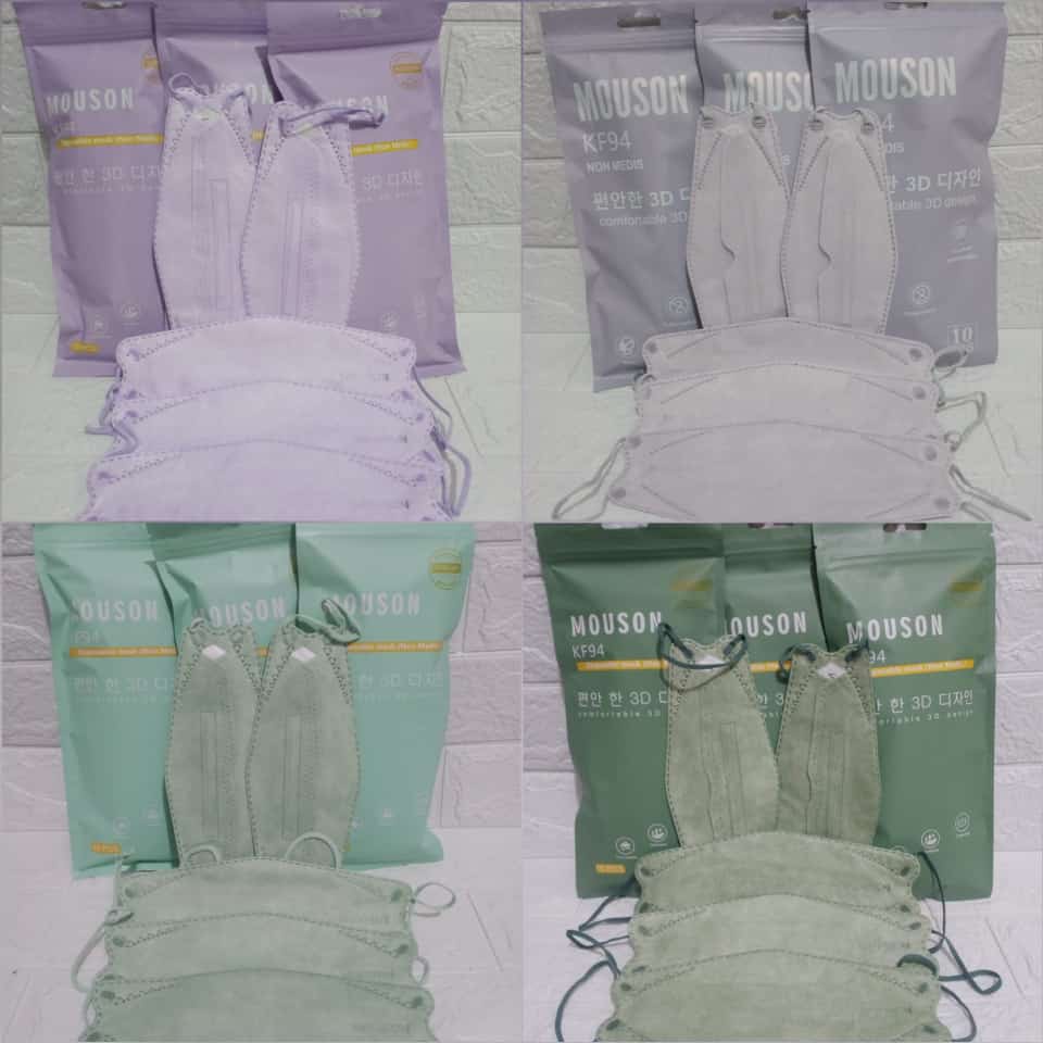 Masker KF94 4ply/ 4 lapis Mouson ( kemasan plastik )