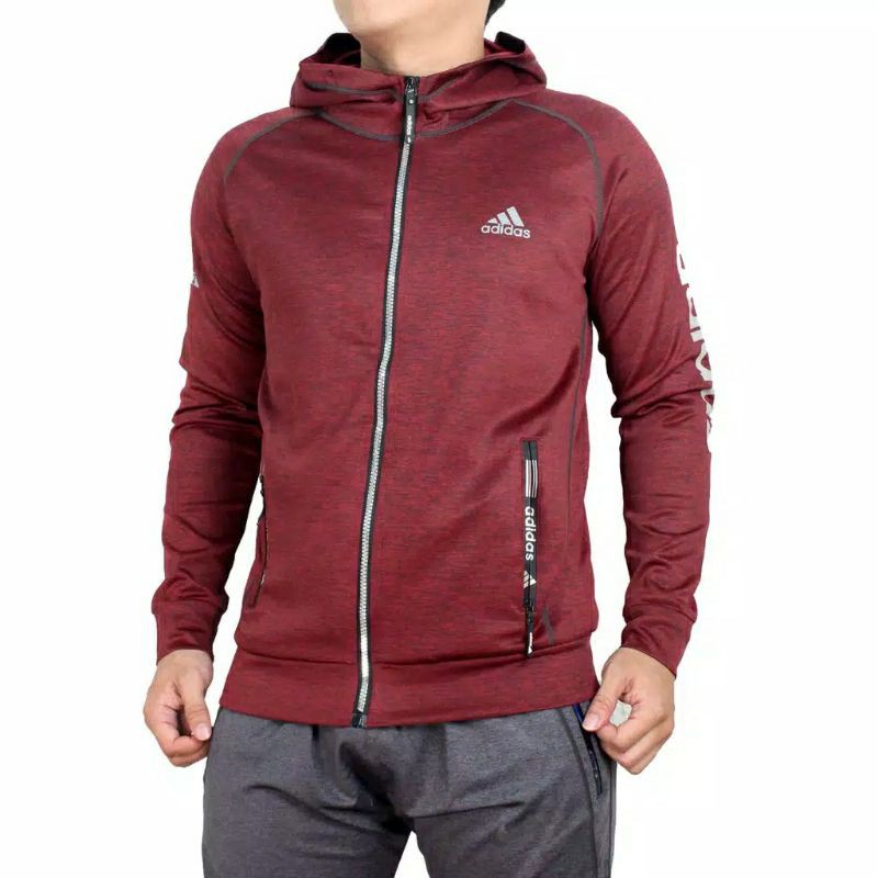 JAKET TRAINING GYM RUNNING ADIDAS PREMIUM IMPORT GRADE ORI