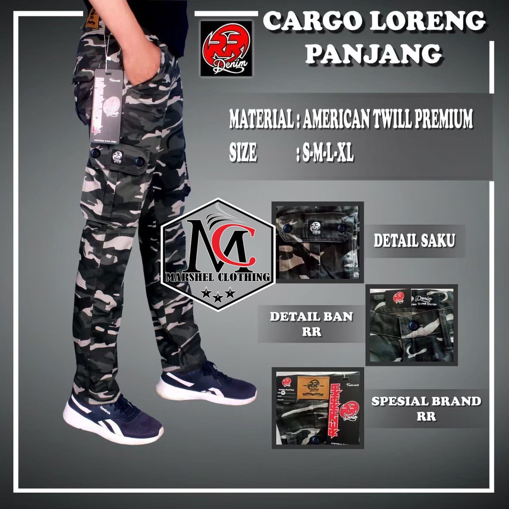 RCL - CELANA LORENG CARGO PANJANG IMBE DENIM