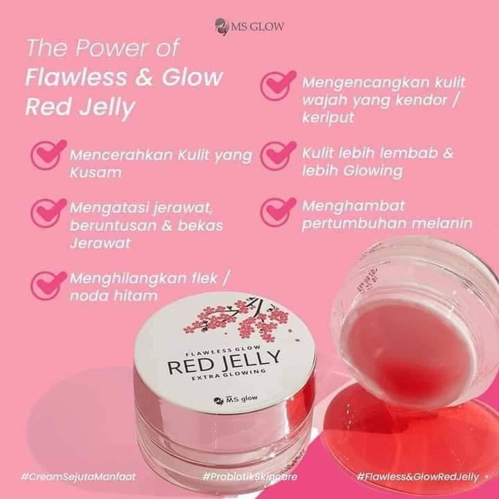 RED JELLY MS GLOW ORIGINAL 100%/RADIANCE GOLD  GEL MS GLOW