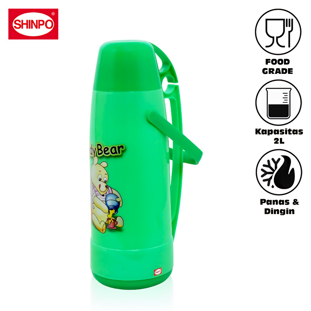 SHINPO Thermos Air Panas &amp; Dingin Kapasitas 2 L Apollo Vacuum Flask Termos SIP-510