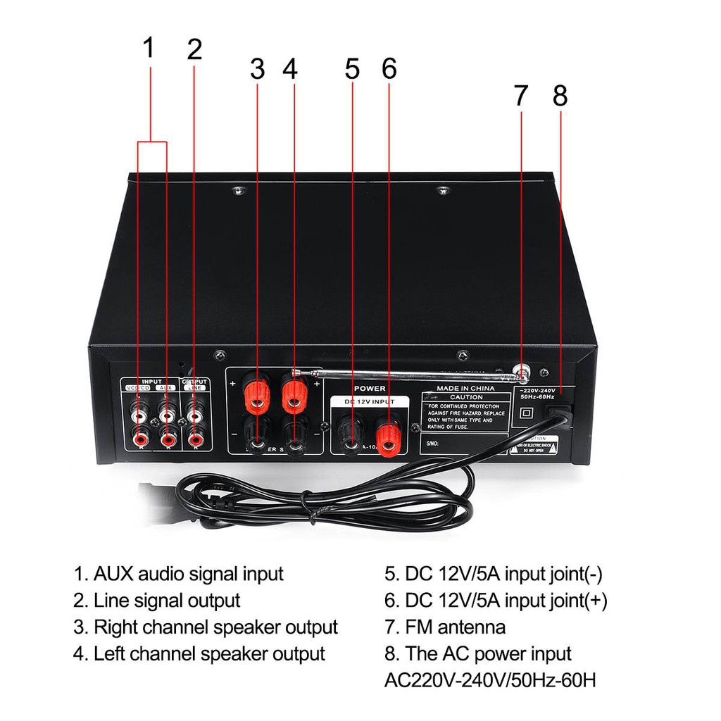 POWER AMPLIFIER BLUETOOTH FLECO BT-299 STEREO AUDIO / AMPLIFIER FLECO / AMPLIFIER KARAOKE WIRELESS