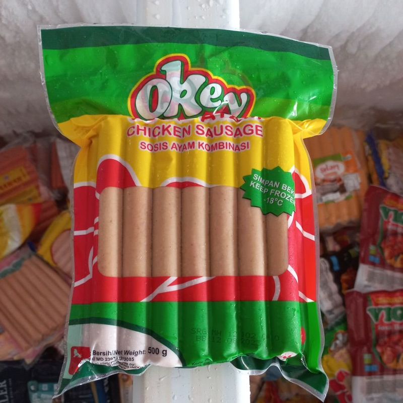 

Okey Sosis Chicken Sausage Sosis Ayam Kombinasi 500g