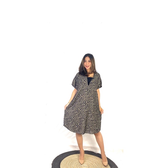 Daster Payung Busui Bali-BSI - CHEETAH GREY