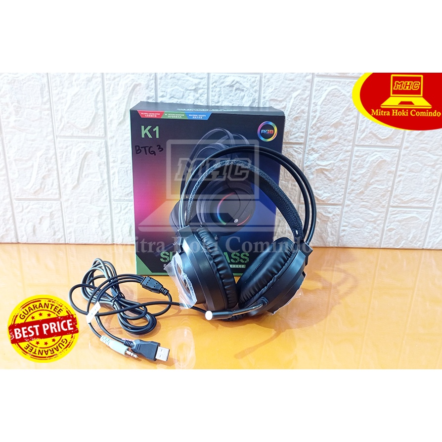 Headset Gaming RGB K1 MURAH