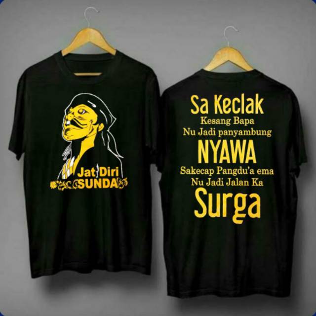 KAOS OBLONG JATI DIRI SUNDA // KAOS OBLONG CEPOT // KAOS OBLONG GETIH SUNDA // DZIKRA_STORE