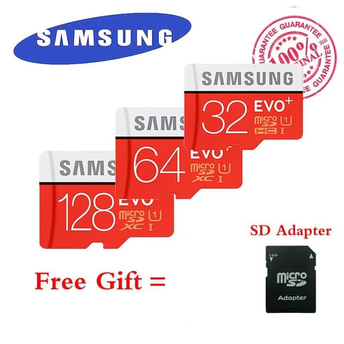 Samsung MicroSDXC Evo   Plus  100Mbps 128GB  with Adapter