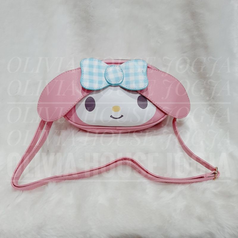 Tas Slempang My Melody Pink Soft Sling Bag My Melody Tas My Melody Pink