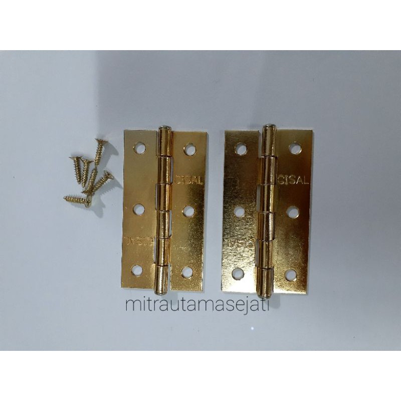 ENGSEL STAINLESS STEEL 3 LUBANG 3&quot; INCH LEMARI JENDELA/HINGE-MURAH