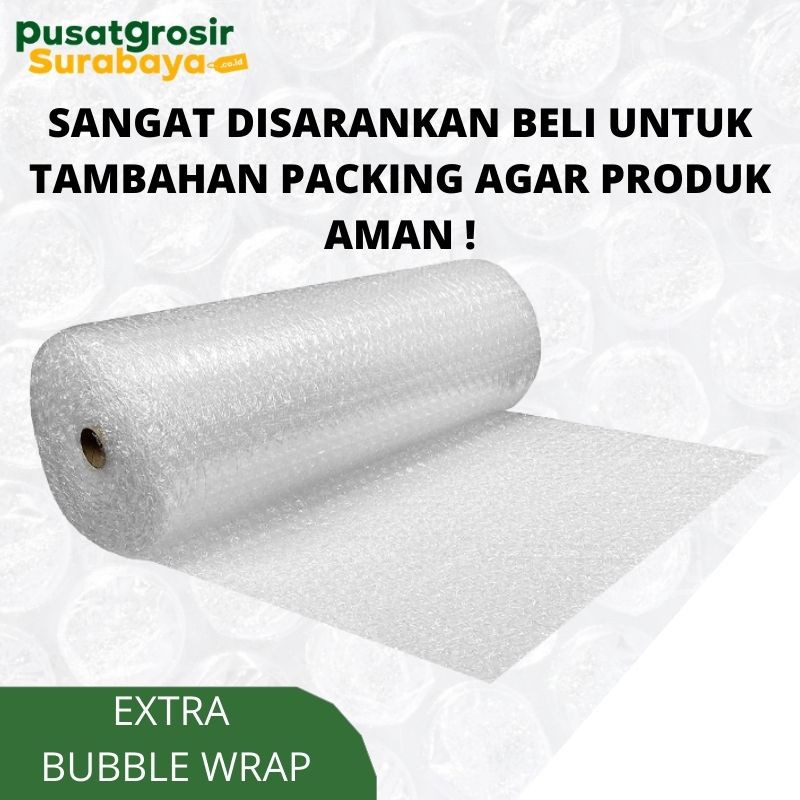 

EXTRA BUBBLE WRAP (50x50cm) UNTUK TAMBAHAN PACKING AGAR AMAN (TIDAK DIJUAL TERPISAH)