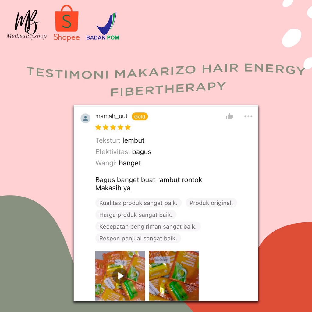 MAKARIZO Hair Energy Shampoo Sachet 10mL (2x5mL)