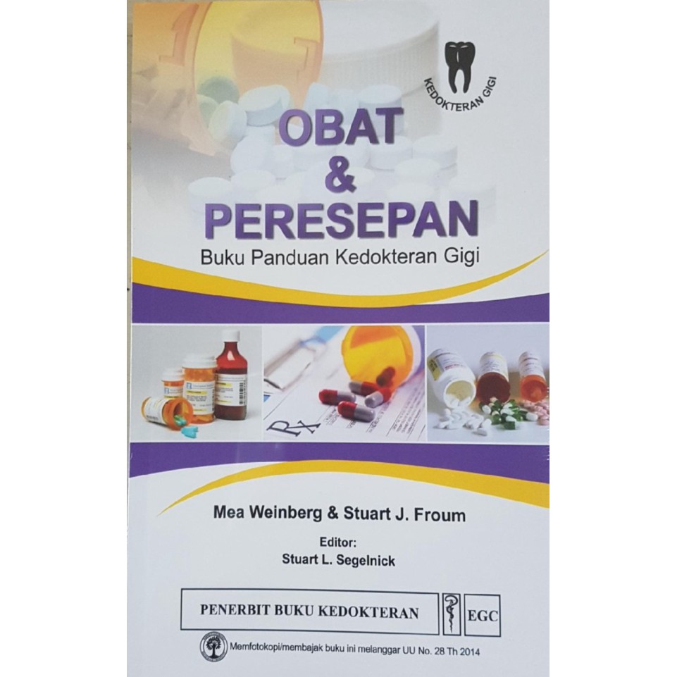 Buku Kedokteran [ORIGINAL] Obat  Peresepan : Panduan Kedokteran Gigi - Mea Weinberg