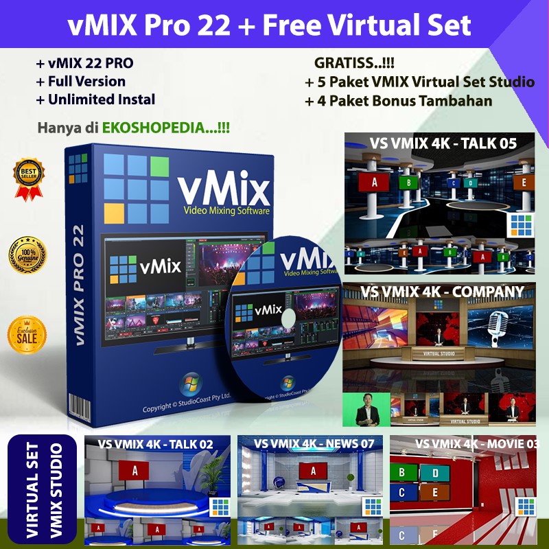 Vmix Pro 22 0 0 66 23 0 0 68 Software Live Streaming Terbaik Shopee Indonesia