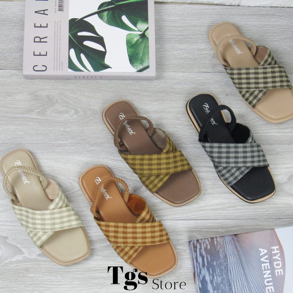 Sandal Flat Wanita Tali Karet NG-17