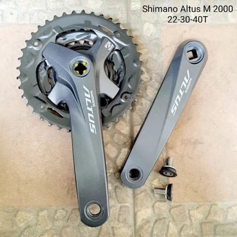 LENGAN PEDAL SEPEDA MTB CRANK SHIMANO ALTUS M2000 40T