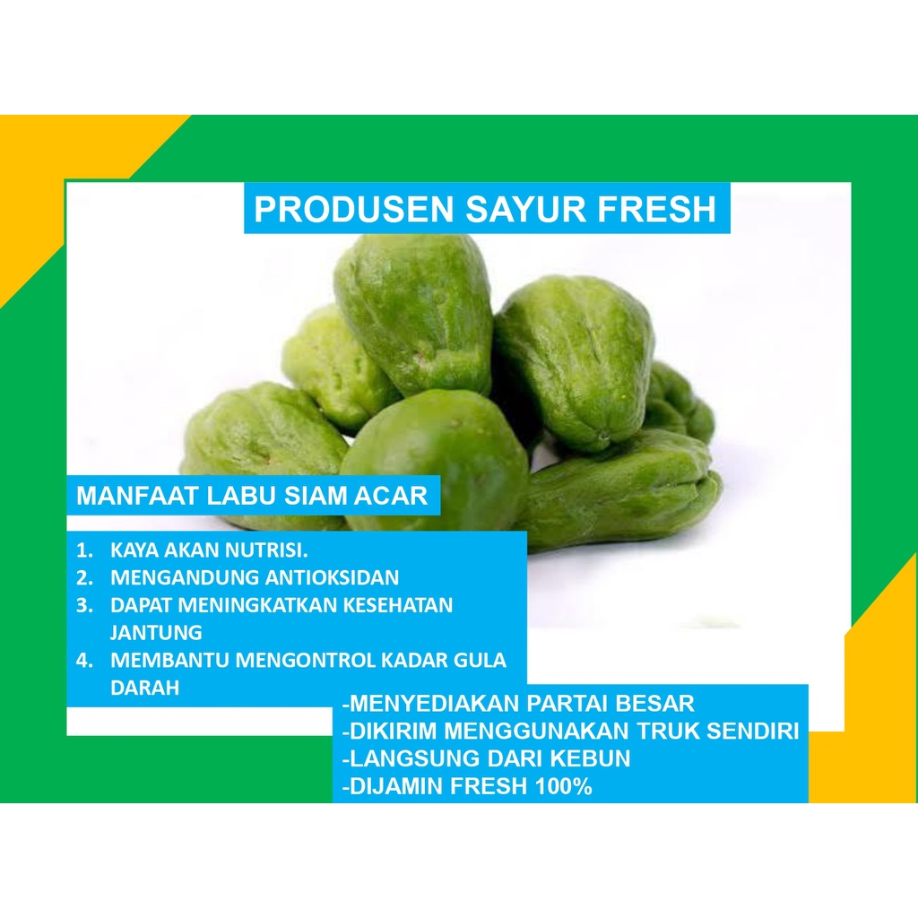 

Labu Siam Acar Fresh Box Langsung Dari Petani