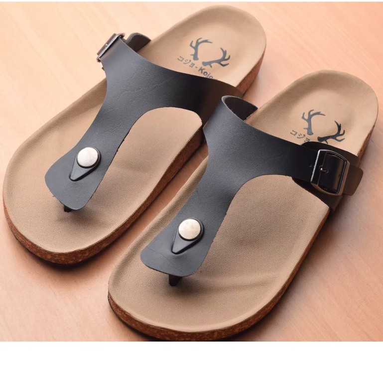 TERBARU Sandal Casual Pria Kulit Syintetic Sendal Cowok Keren Original Distro Santai Jalan Hangout