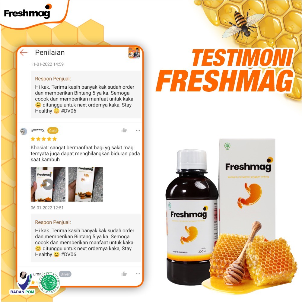 Freshmag - Madu Herbal Solusi Atasi Masalah Maag dan Nyeri Asam Lambung GERD  Madu Kunyit Atasi Masalah Pencernaan