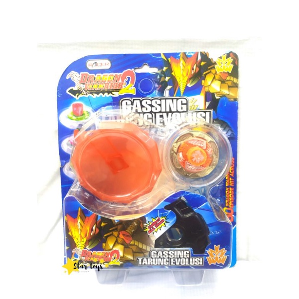 Gasing tarung evolusi dragon warrior mainan gasing