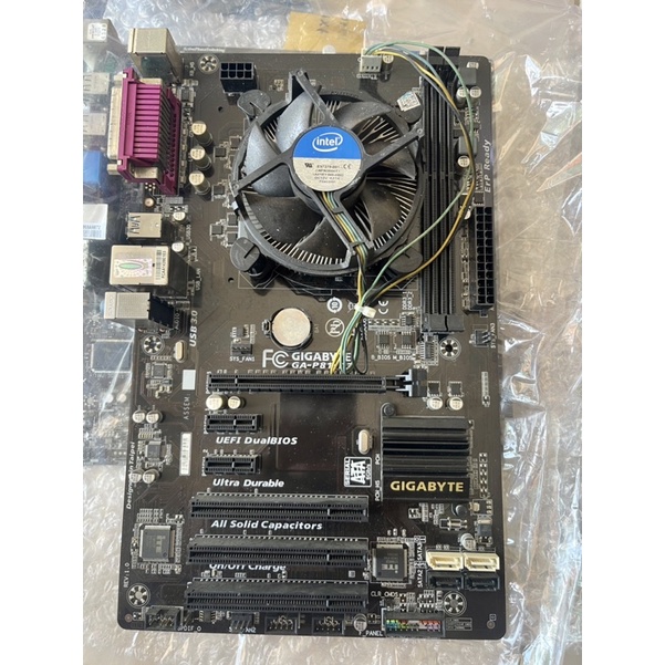 Motherboard Gigabyte P81 Core i3 4130 Fan intel