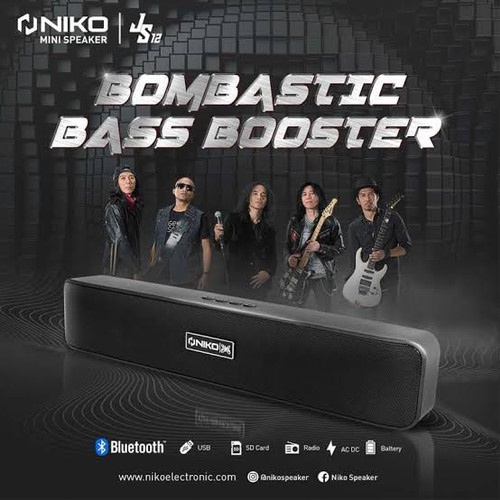 Speaker Bluetooth NIKO JS12 - Speaker Bluetooth Portable