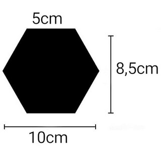 Promo LCermin Kaca Hexagonal Segi  Enam  Hiasan  Dinding  