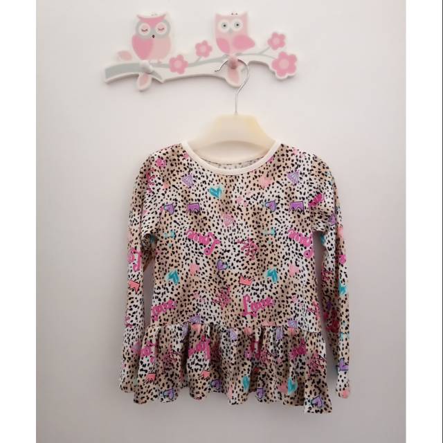 Kaos rempel motif tutul macan garanimals