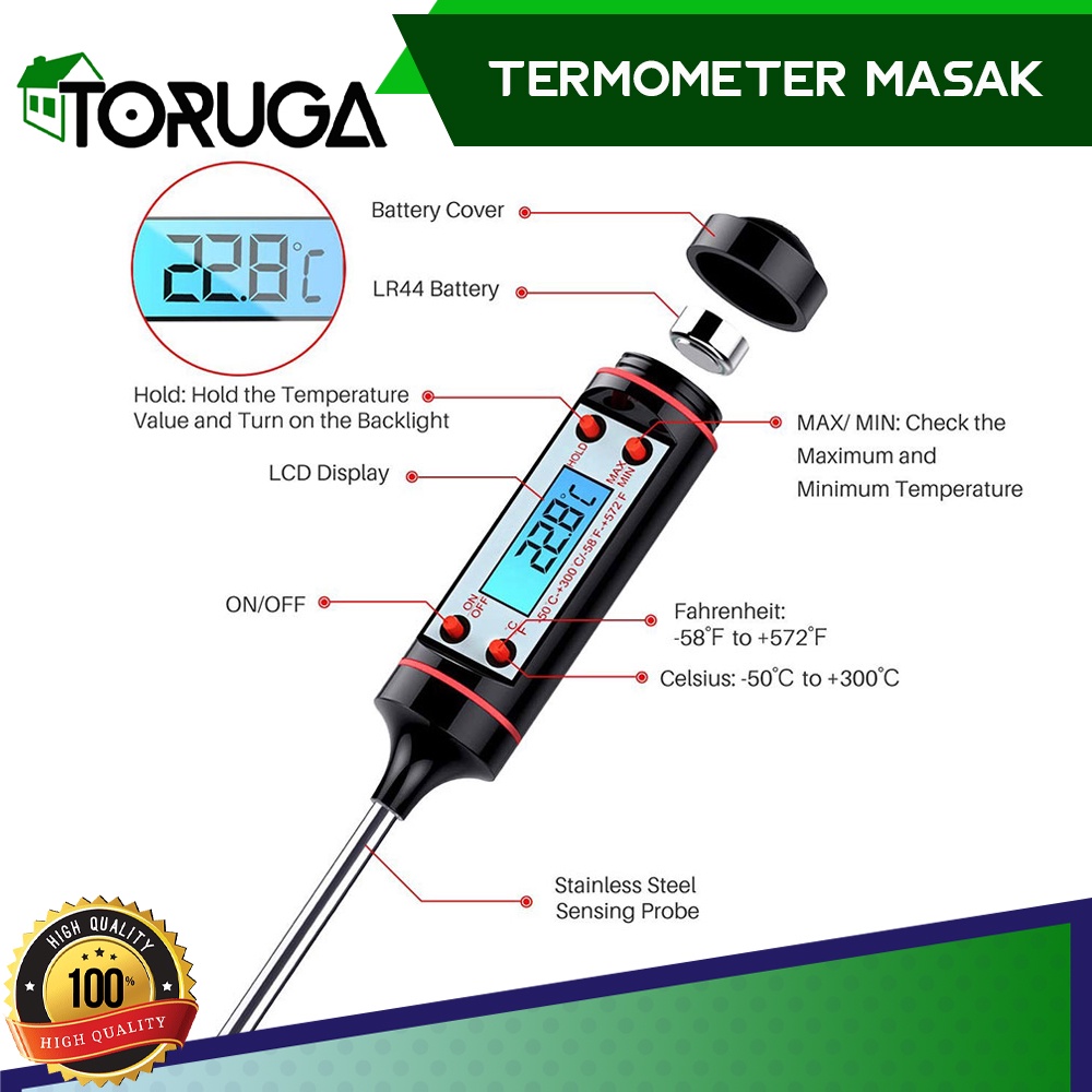 Digital Termometer Masak Suhu Air Masakan Obat Dapur Thermometer