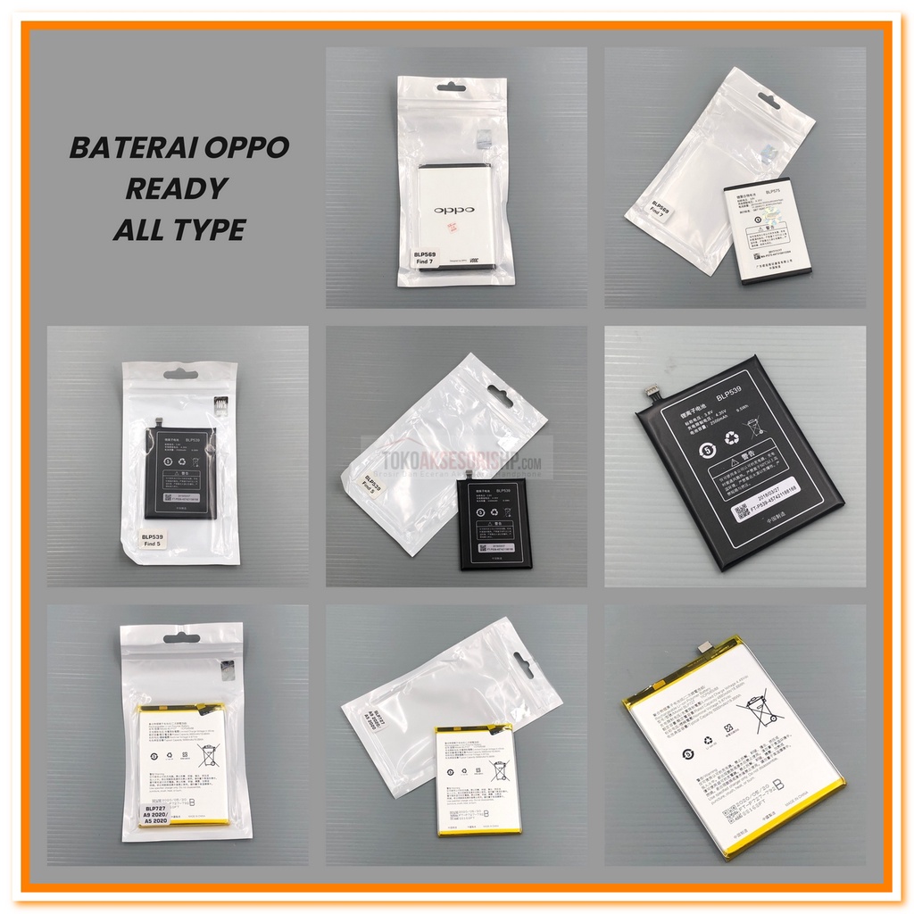 BATERAI OPPO ALL TIPE / BATRE HANDPHONE OPPO TIPE LENGKAP