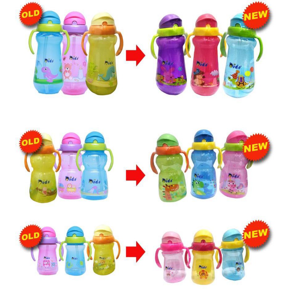 Dodo Bottle Sport Handle Cup Botol Minum Sedotan Bayi Anak Anti Tumpah