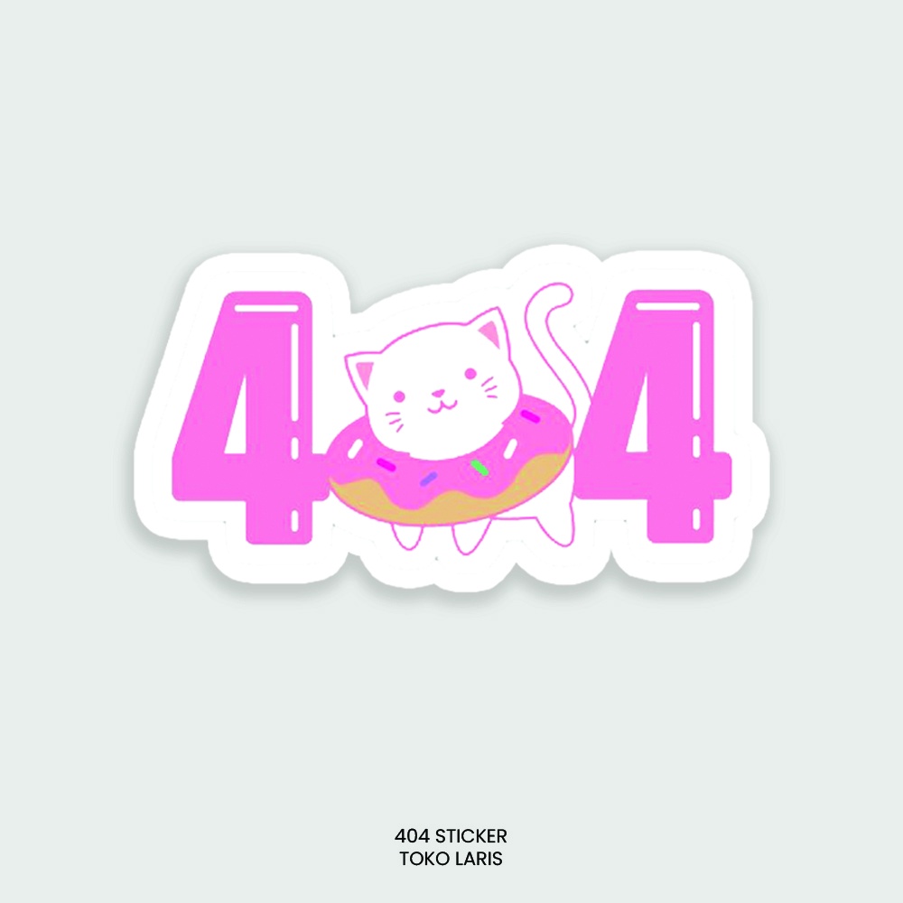 Sticker 404 STICKER Untuk Sticker Laptop, Tumblr, Helm, Case