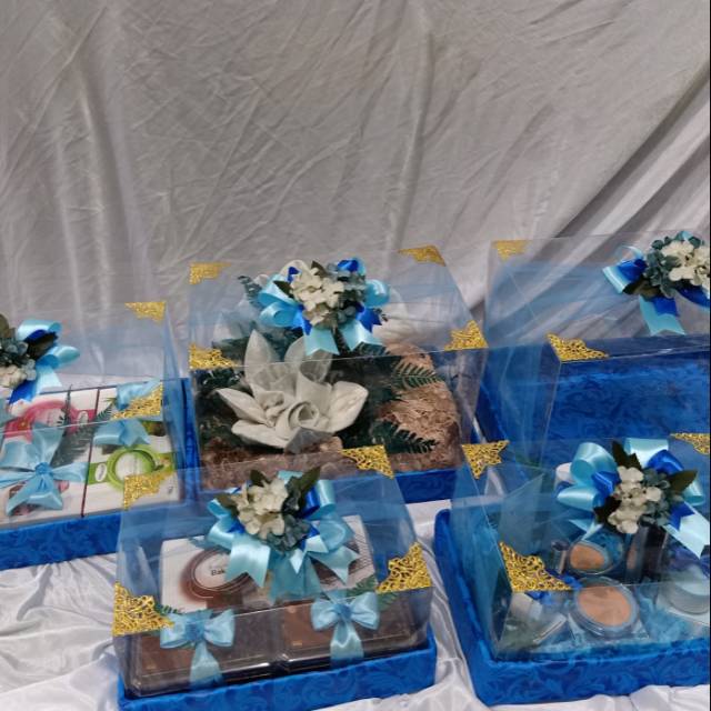 Box seserahan mika /box mika murah /set isi 3