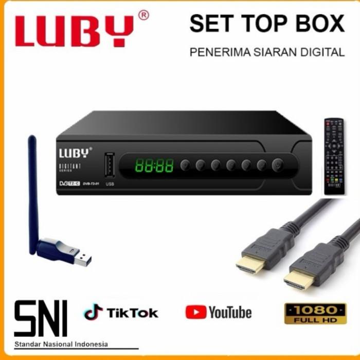 Receiver Tv Set Top Box Luby Dvb T2 01 Digital Dvbt2 01 Luby