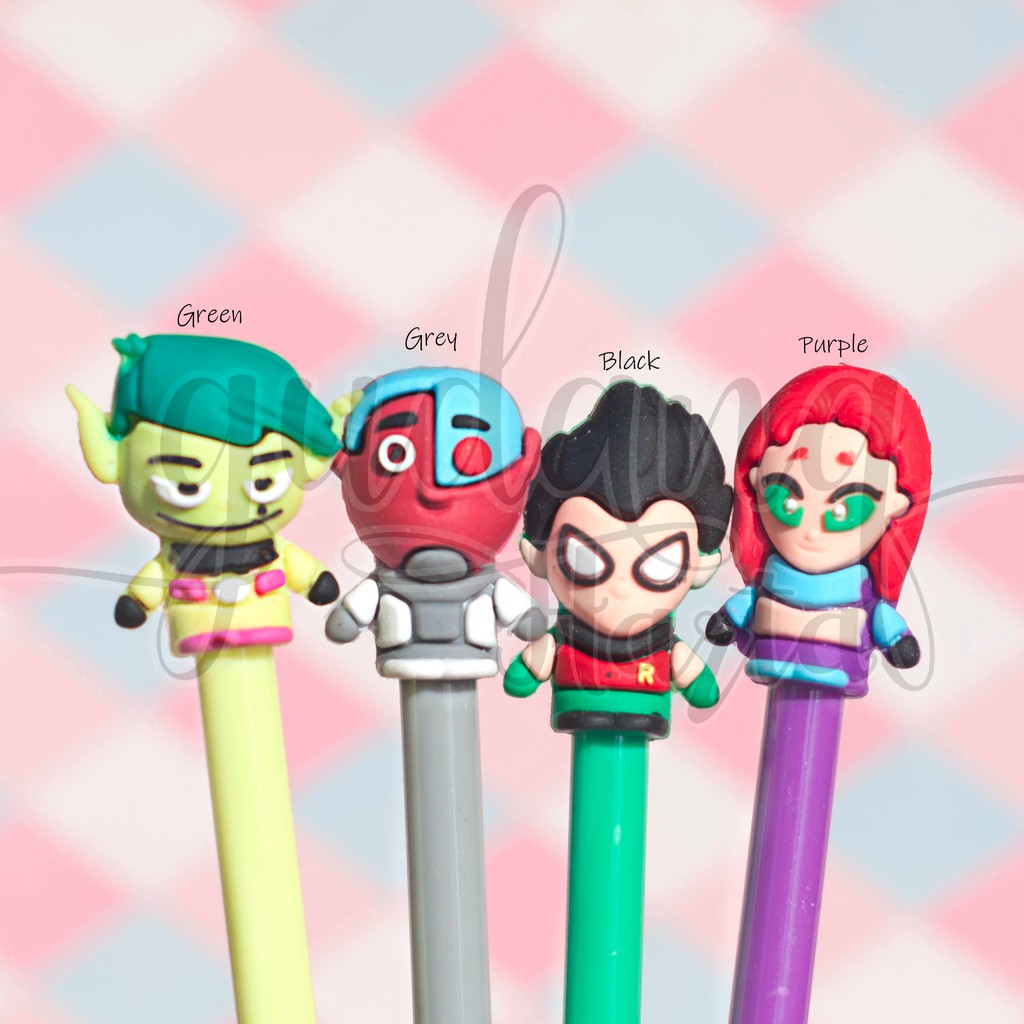 Pulpen Gel Teen Titans Karakter Pena Bolpen Lucu GH 307310