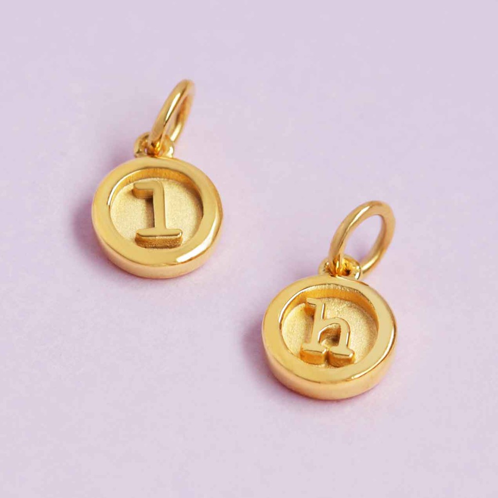 Vintage Typewriter Keys Pendant Charm - Liontin Huruf Mesin Tik - LOULOUROSE
