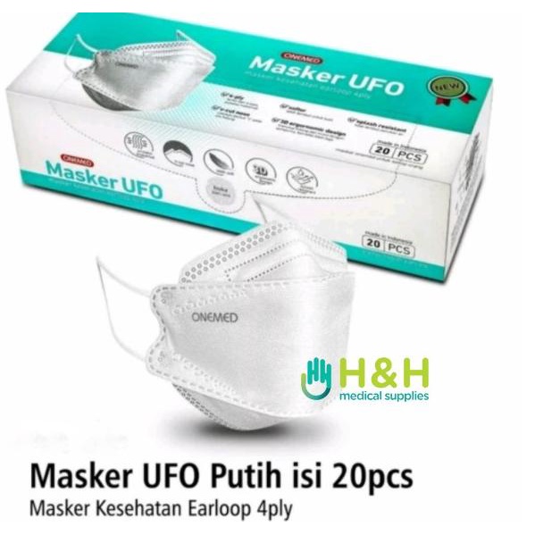 Masker KF94 Onemed / Masker UFO Onemed 4ply / Masker UFO Onemed kf9452