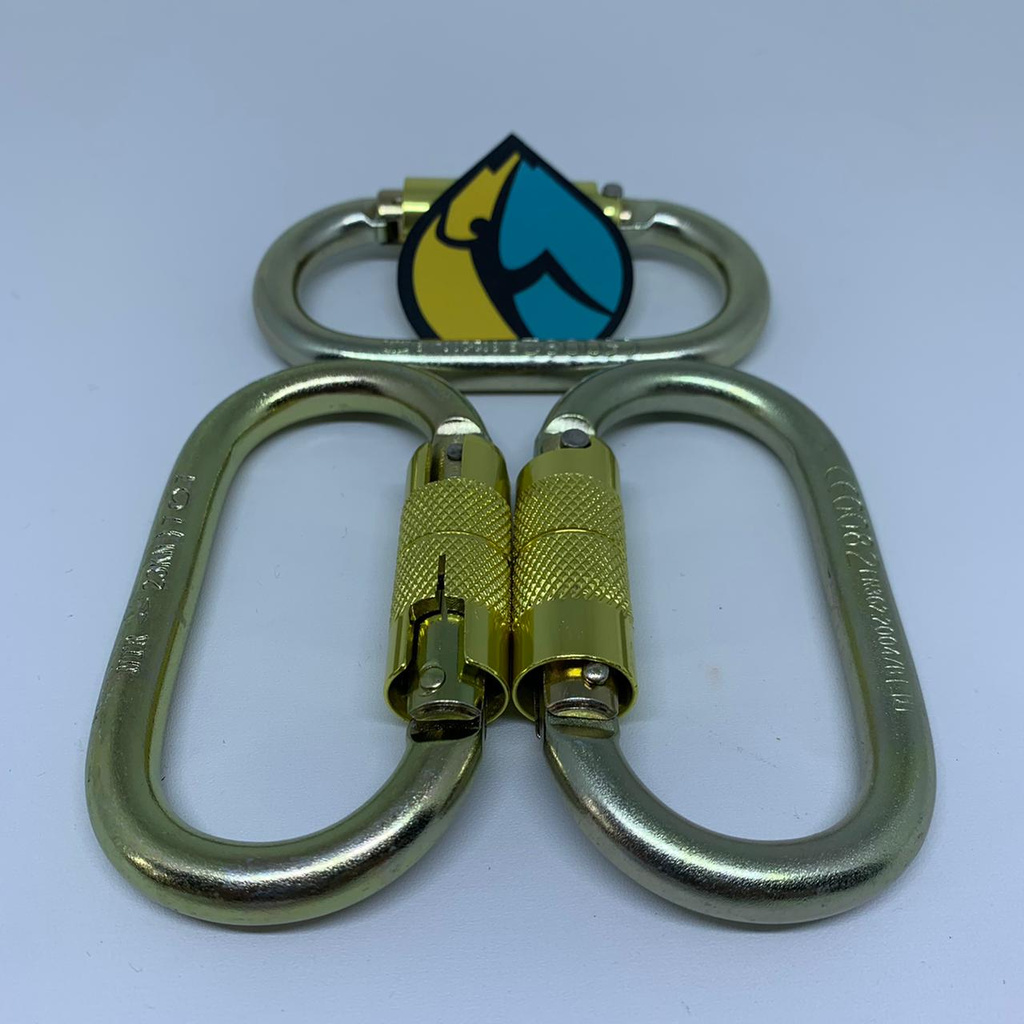 Carabiner NTR Oval Auto Lock Alloy Steel Murah Rescue Climbing