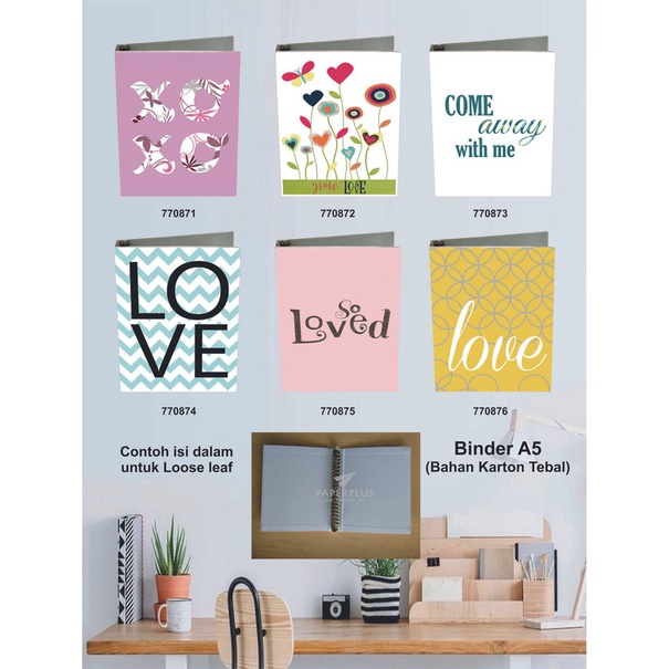 

Binder A5 / Binder Note A5 / Love / Set 3000