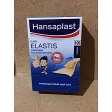 HANSAPLAST PLESTER LUKA 1 PAK ISI 100 Pcs Sachet - Dus Grosir Hansaplas Elastis Saset