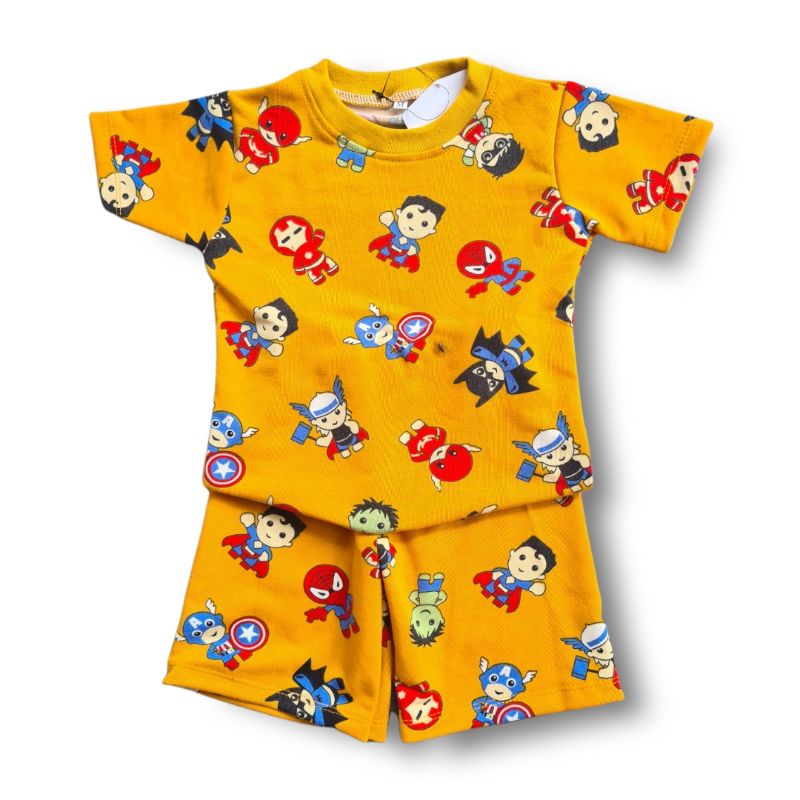 Setelan Anak Cowo Set Baju Anak SQUIDGAME SERIES 1-6 Tahun BAJU PENDEK CELANA PENDEK