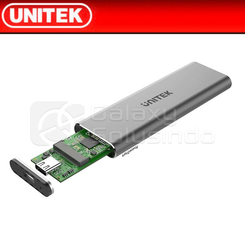 UNITEK S1201A PCIe NVMe M.2 SSD Enclosure - Type C to M.2 SSD