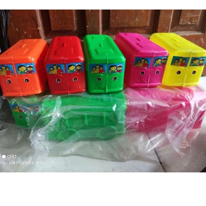 1pcs celengan mobil tayo murah