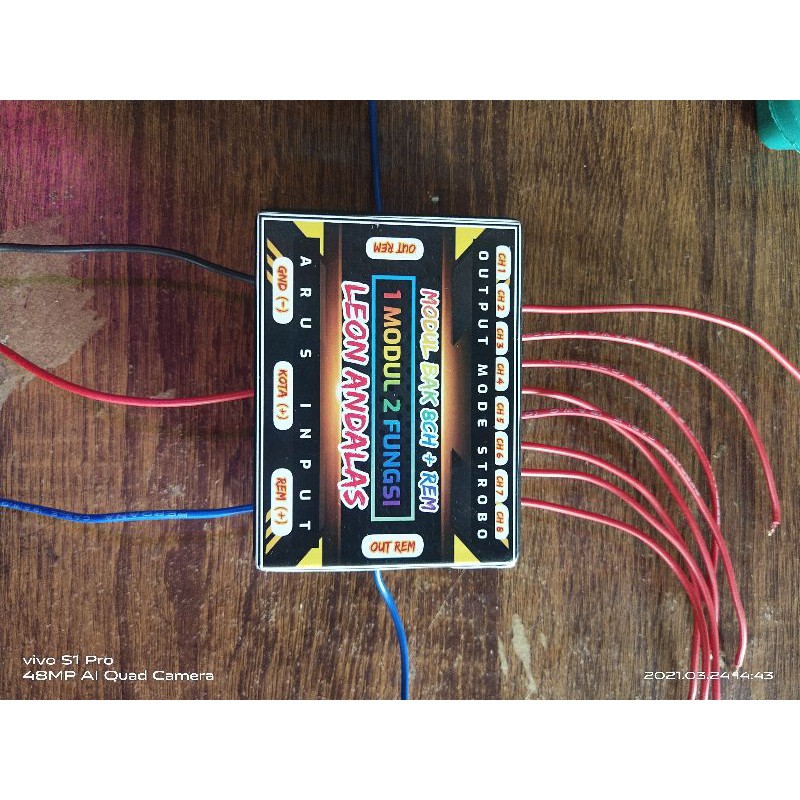 MODUL LAMPU BAK 8 CHENEL 2 FUNGSI / KOLONG PICKUP DAN TRUK
