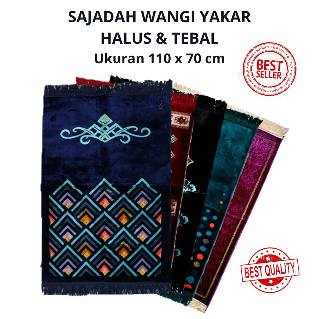 Sajadah Wangi Yakar Turkey Jumbo / Sajadah Harum Oleh Oleh Haji Umroh