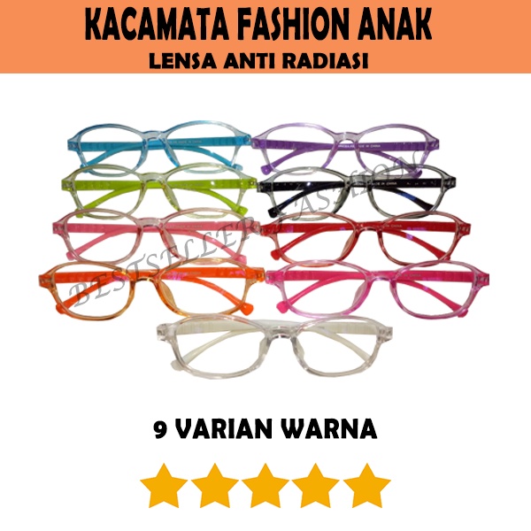 Kacamata Anti Radiasi Bluelight / Kacamata Anak Laki Laki Perempuan / Kacamata Anti Bluelight / Kacamata Fashion Kids Transparan NOCASE