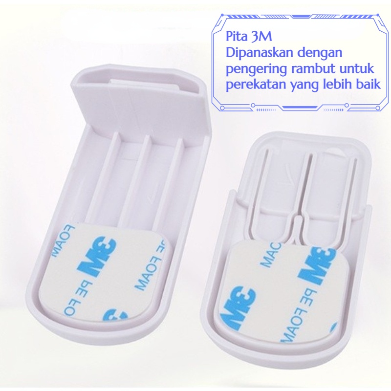 Yamata Kunci Laci / Lock Drawer Pengaman Laci Lemari Meja Bayi Baby Safety / Kunci Pengaman Pintu / Kunci Plastik / Kunci Pengaman