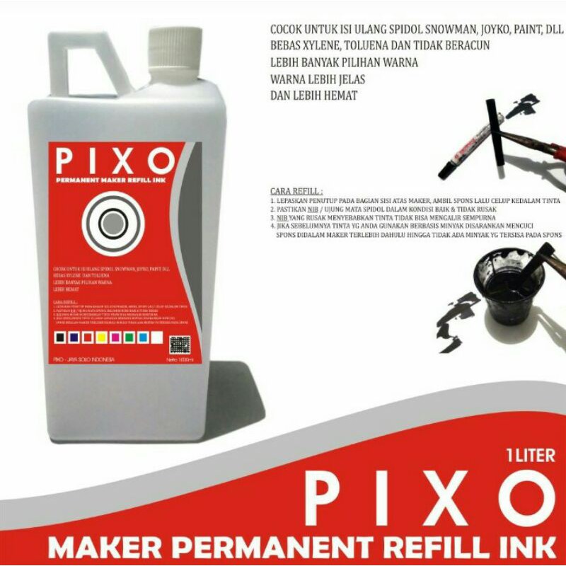 

TINTA ISI ULANG SPIDOL PERMANEN , SPIDOL PERMANENT REFILL INK 1 LITER 1000ml