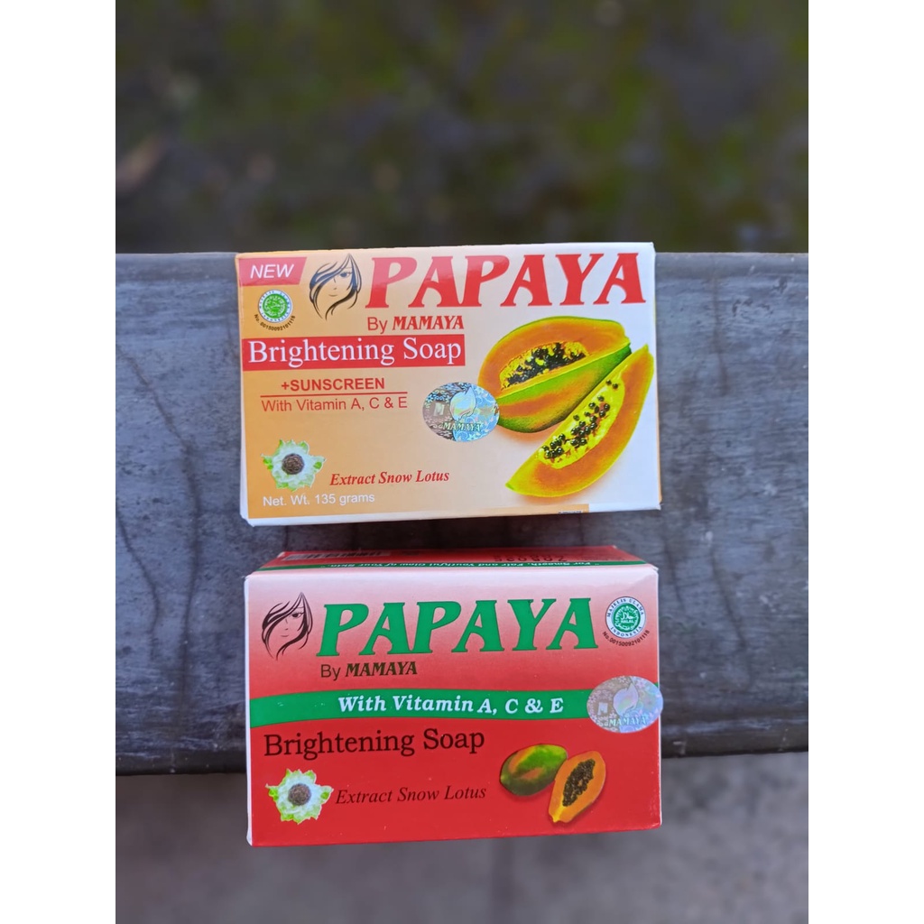 Sabun Papaya Pepaya Brightening Soap 70gr ORIGINAL BPOM by Mamaya