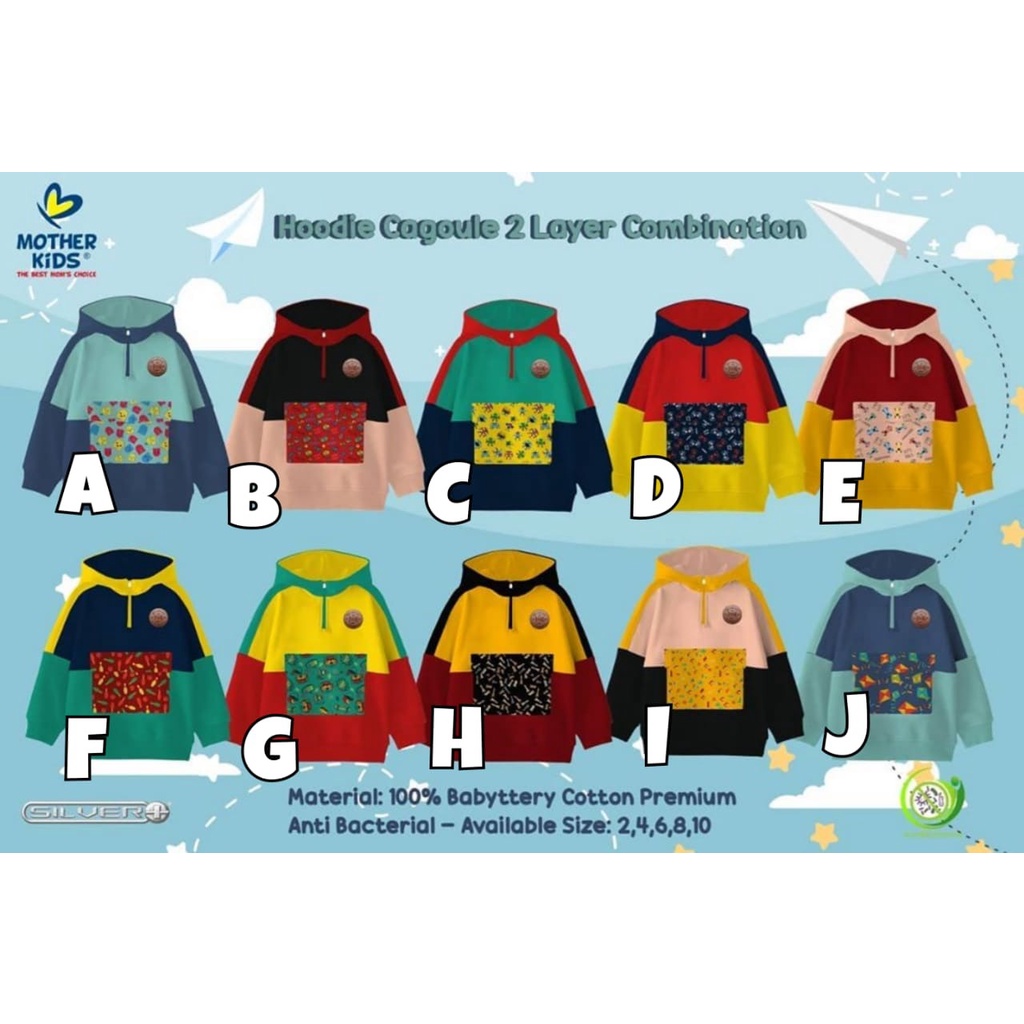 JAKET HOODIE ANAK UNISEX PREMIUM USIA 2-10TH